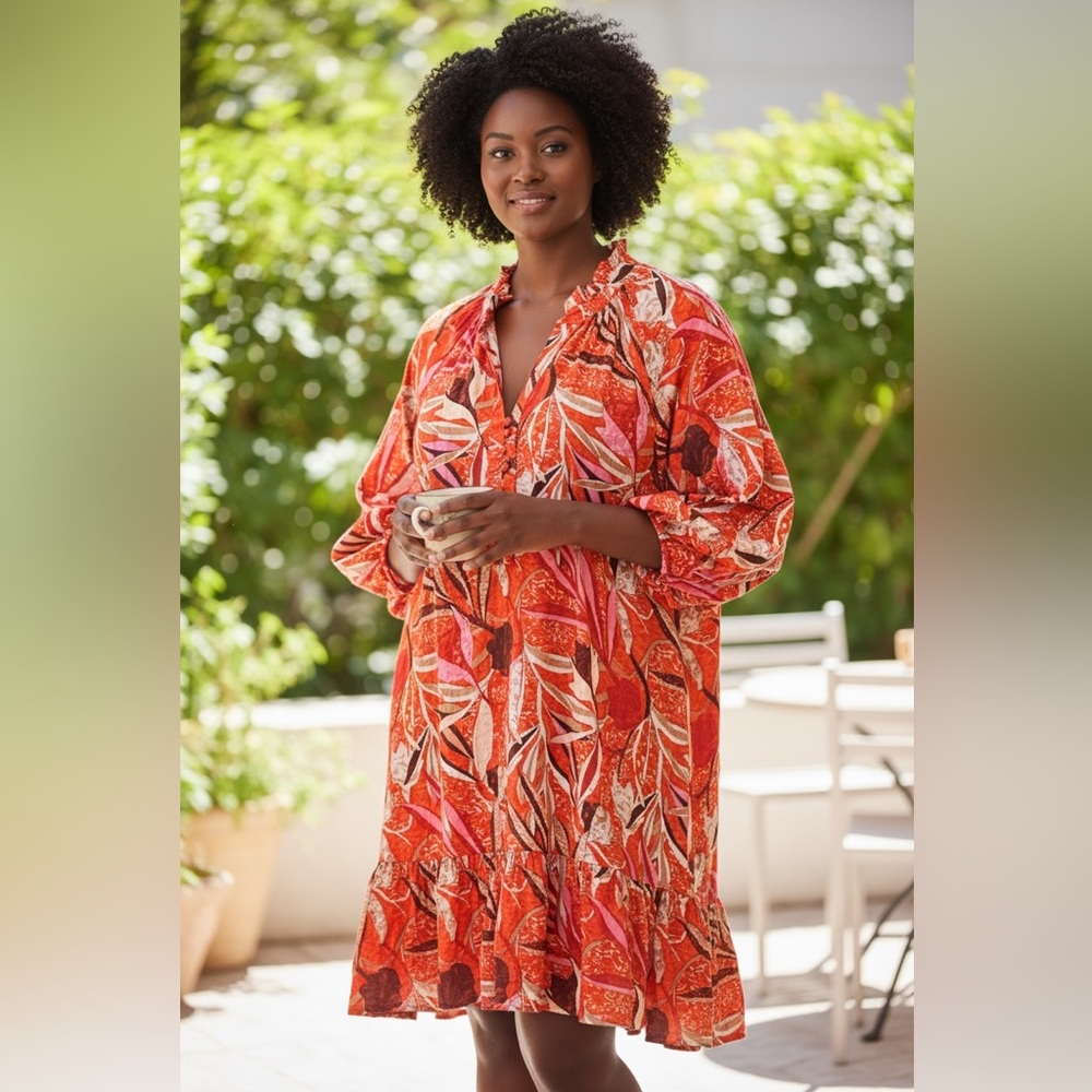 G by Giuliana Hawaiian Print Dress with Pockets‎
